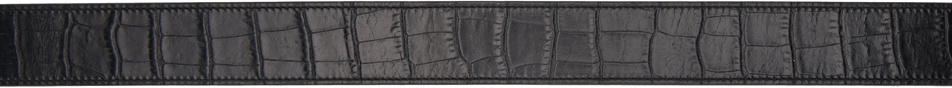 DRAE SSENSE Exclusive Black Leather Bag Belt