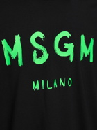 MSGM - Logo Print Cotton Jersey T-shirt