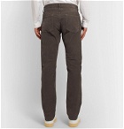 J.Crew - 484 Slim-Fit Stretch-Cotton Corduroy Trousers - Gray