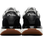 Polo Ralph Lauren Black Train 89 Suede & Mesh Sneakers