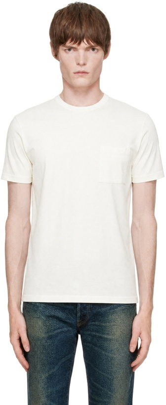 Photo: RRL Two-Pack White Jersey Pocket T-Shirts
