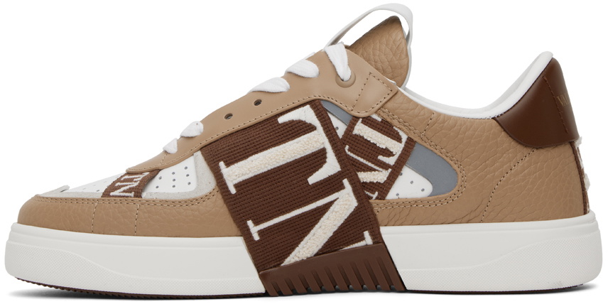 Valentino Garavani Tan & White VL7N Sneakers Valentino Garavani display picture 1