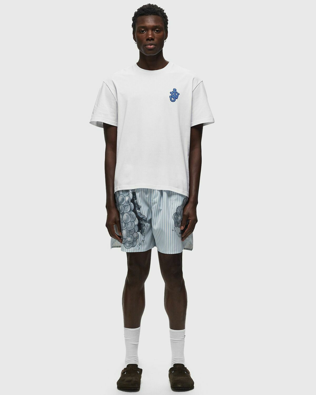 Jw Anderson Anchor Patch T Shirt White - Mens - Shortsleeves JW Anderson