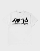 Comme Des Garçons Play T Shirt Logo Print Knit White - Mens - Shortsleeves