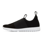 Jimmy Choo Black Suede and Mesh Oakland Slip-On Sneakers