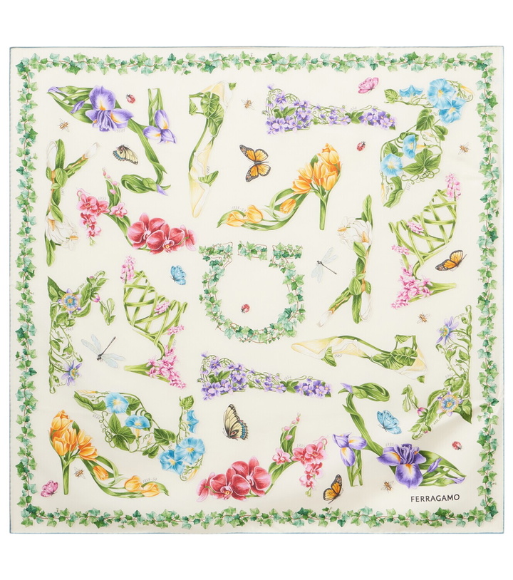 Photo: Ferragamo Floral silk scarf