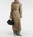 Acne Studios Shawl-detail twill cotton trench coat