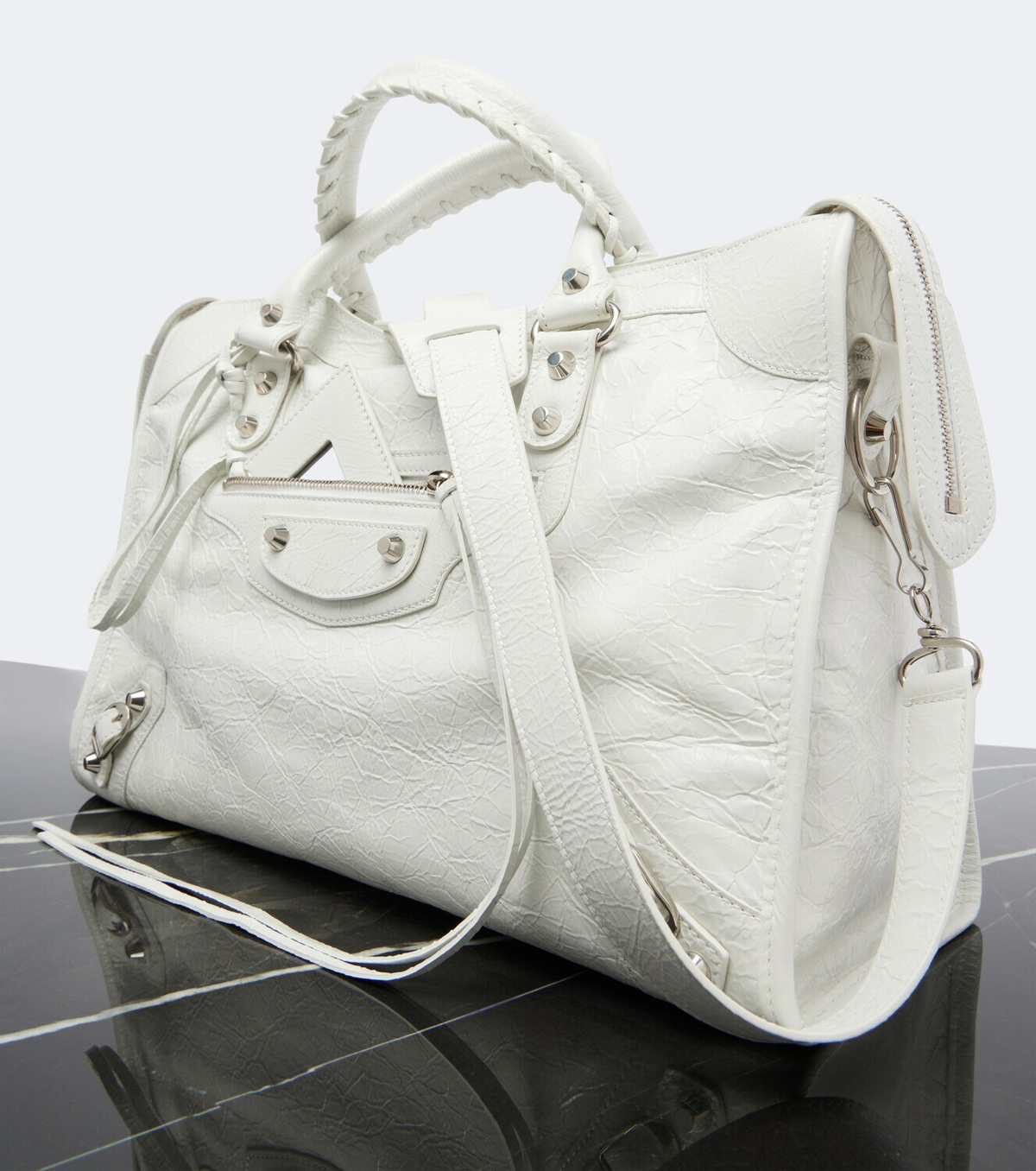 Balenciaga Le City Medium leather shoulder bag
