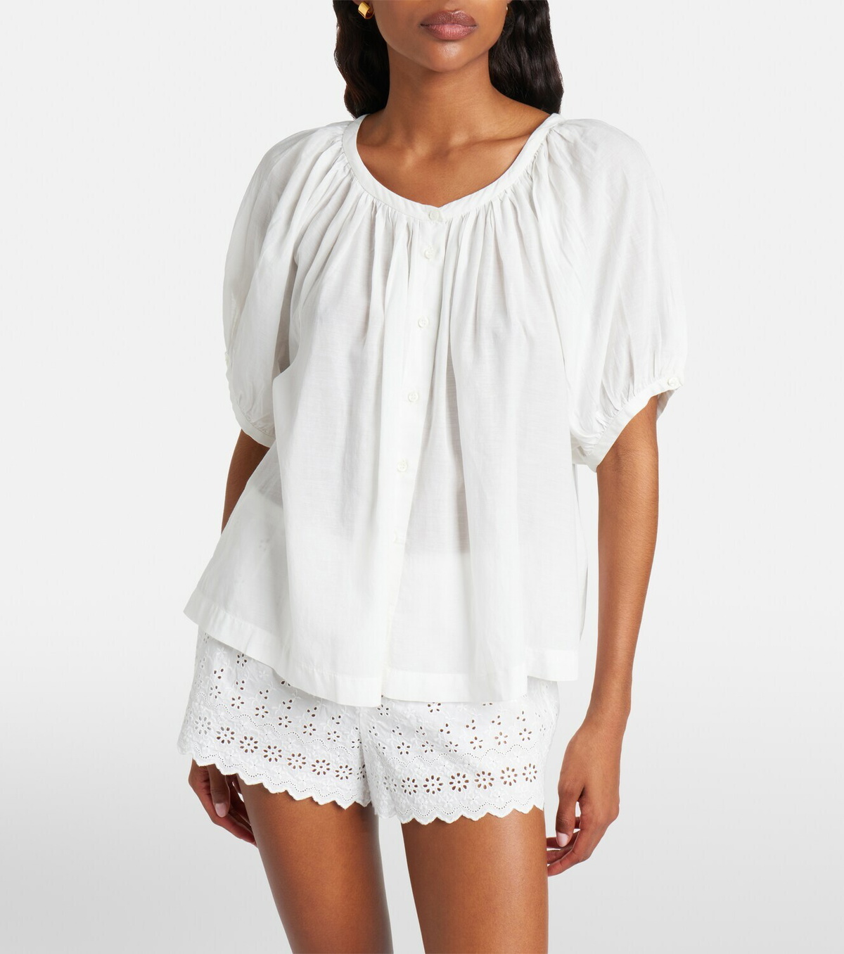 Dôen June cotton-blend top