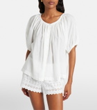 Dôen June cotton-blend top