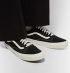 Vans - OG Old Skool LX Leather-Trimmed Canvas and Suede Sneakers - Men - Black