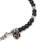 ALEXANDER MCQUEEN - Burnished Silver-Tone and Bead Bracelet - Silver