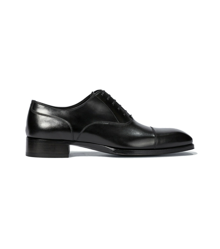 Photo: Tom Ford - Elkan cap-toe leather lace-up shoes