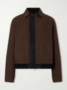 Sacai - Reversible Nylon Bomber Jacket - Brown