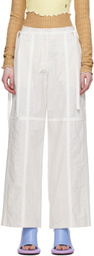 Kijun White Taped Pants
