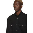 Balmain Black Denim Oversized Shirt