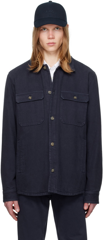 Photo: A.P.C. Navy Alessio Jacket