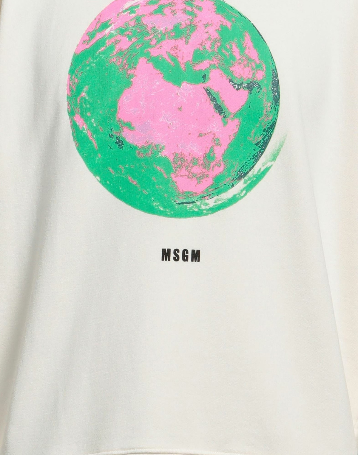 Msgm Mens Sweatshirt Ivory