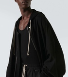 Rick Owens Oversized cotton jersey hoodie