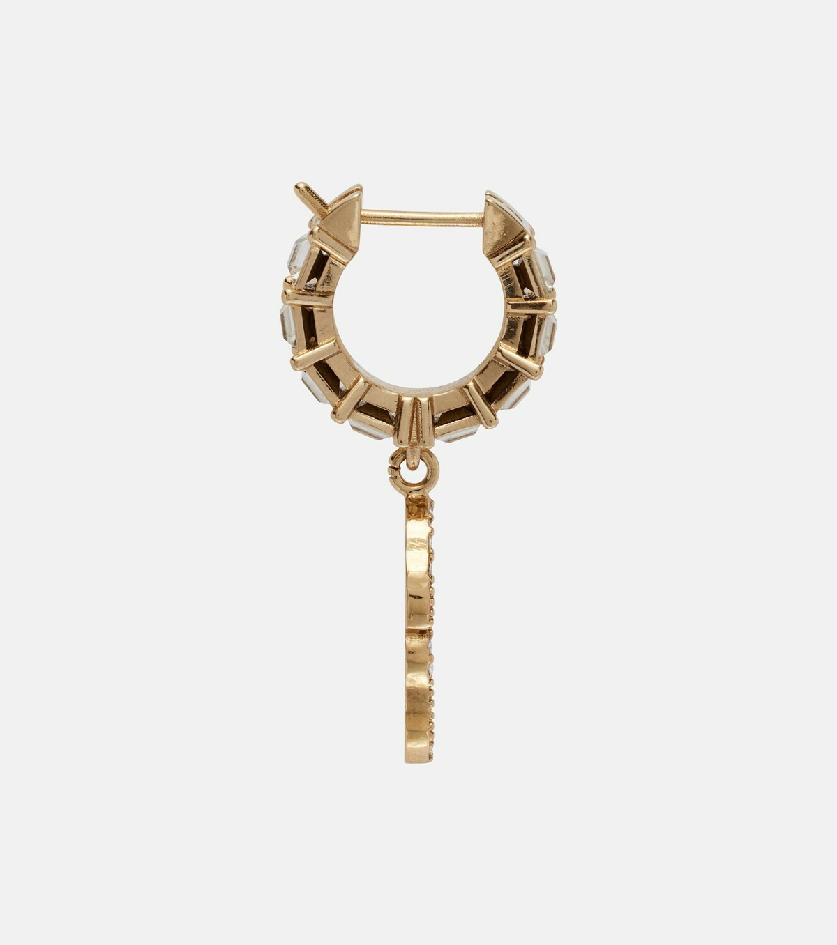McQueen Crystal-embellished drop earrings