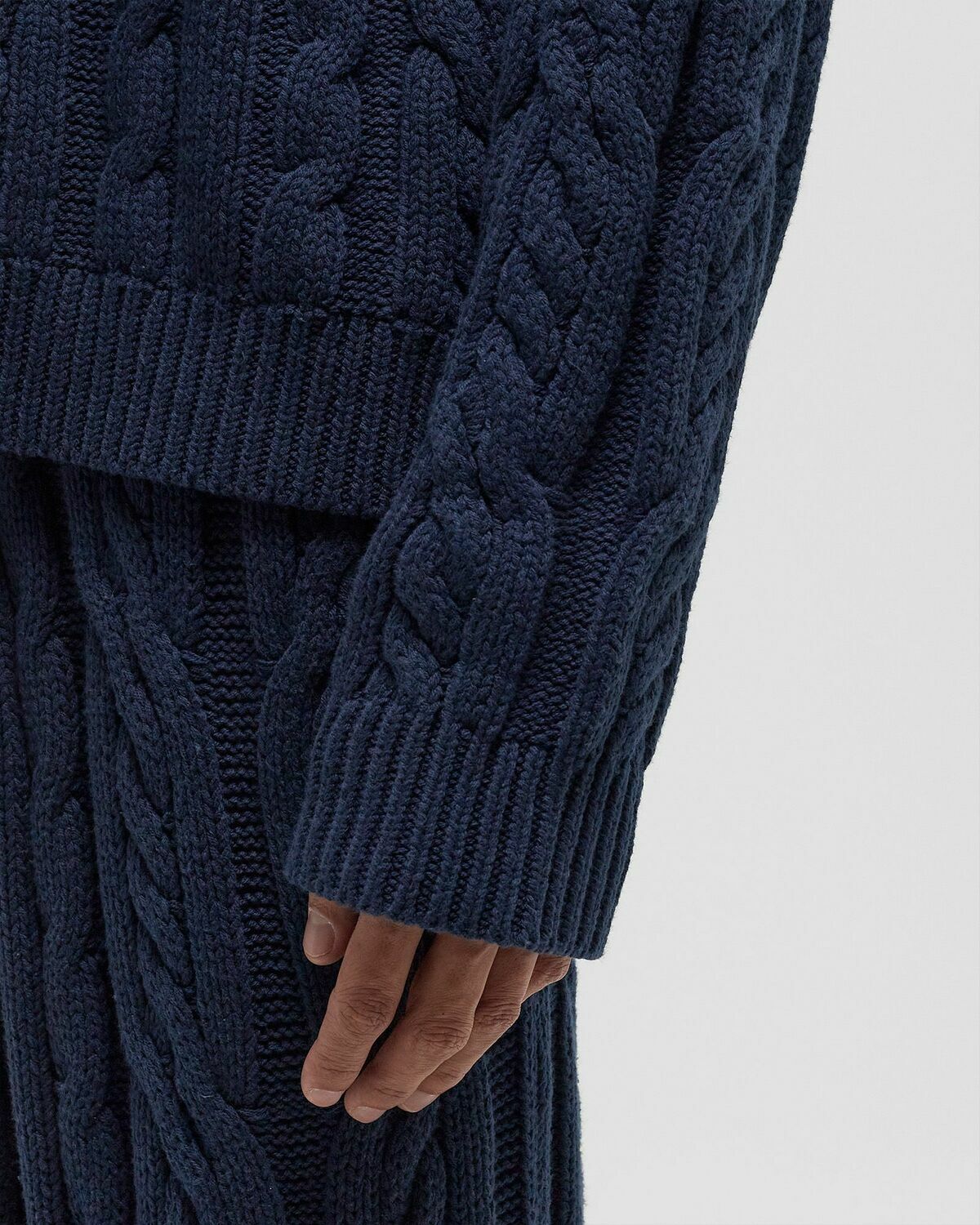 Honor The Gift CABLE ZIP LEISURE HENLEY Blue Mens Zippers & Cardigan