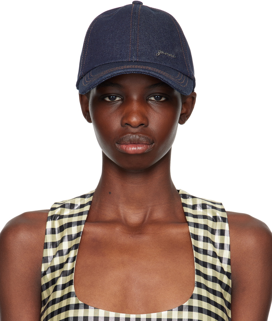 GANNI レディース キャップ LOGO DENIM CAP GANNI Embroidered Logo Denim Baseball Cap | Shopbop