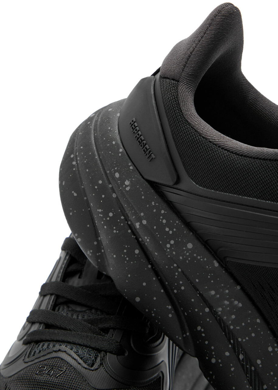 Represent 247 Arc-1 Runner Panelled Mesh Sneakers Black