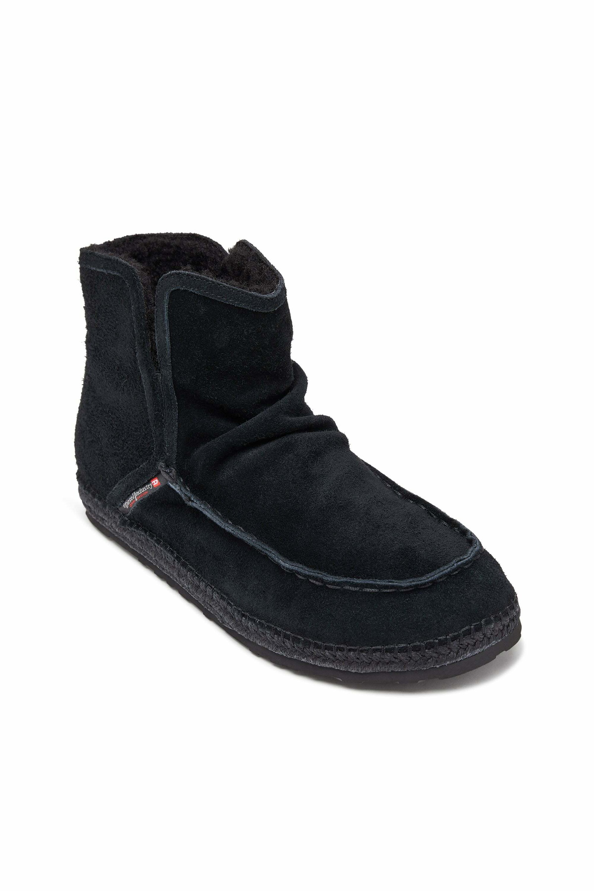 Diesel D-Lukas - Leather ankle boots with internal lining - Boots Mens in Black