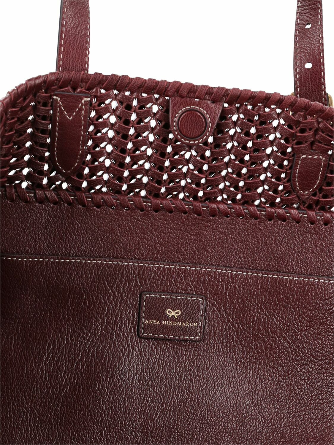 ANYA HINDMARCH - The Neeson Square Leather Tote Bag Anya Hindmarch