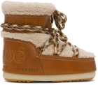Chloé Tan Moon Boot Edition Sherpa Snow Boots
