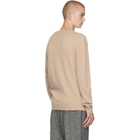 Maison Margiela Beige Embossed Arm Sweater