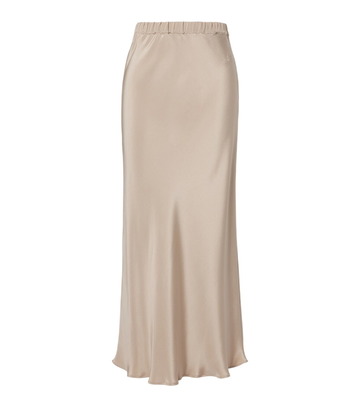 Photo: Max Mara Silk satin slip skirt