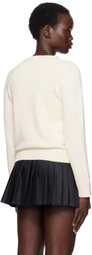 Sporty & Rich Off-White NY 'Health' Crest Knitted Sweater
