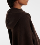 Jardin des Orangers Hooded wool and cashmere cape