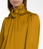 Saint Laurent Ruffled silk blouse