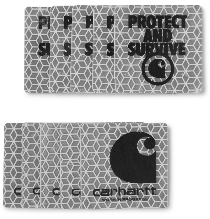 Photo: Carhartt WIP - Ten-Pack Printed Stickers - Silver