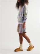 Camp High - Tie-Dyed Waffle-Knit Cotton Hoodie - Multi