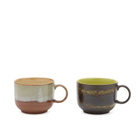 HKliving Tea Cups - Set of 2 in Odyssey 