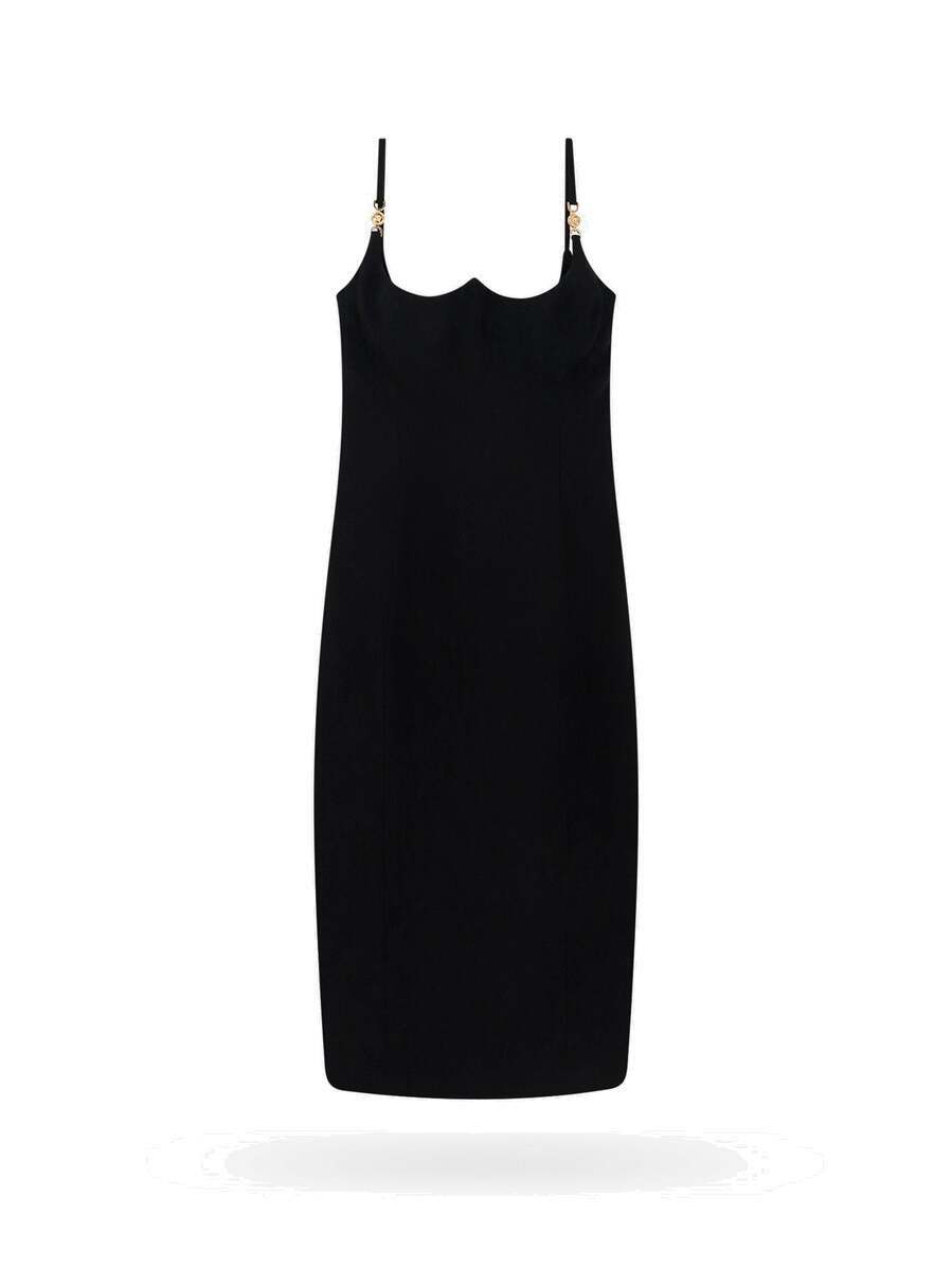 ワンピース VERSACE Woman Dress Black 10172621A12052 1B000 Versace - Midi dress for Woman - Black - 10172621A12052