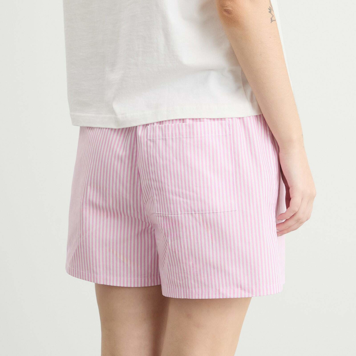 ICECREAM Women's Soft Serve Boxer Short in Pink Stripe