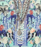 Camilla Embellished printed silk camisole
