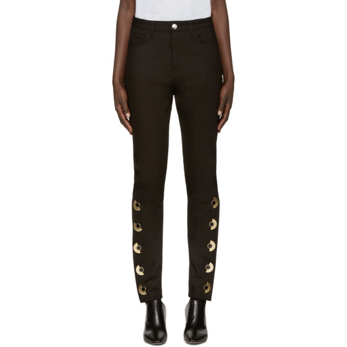 Anthony Vaccarello Black Skinny AV Jeans