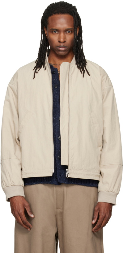Photo: YMC Beige Basement Bomber Jacket