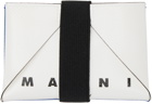 Marni Blue & White Fold Card Holder