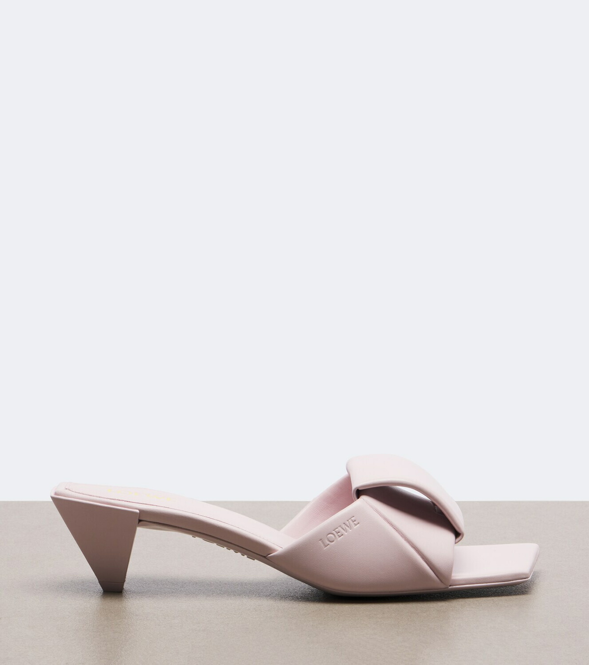 Loewe Origami leather mules