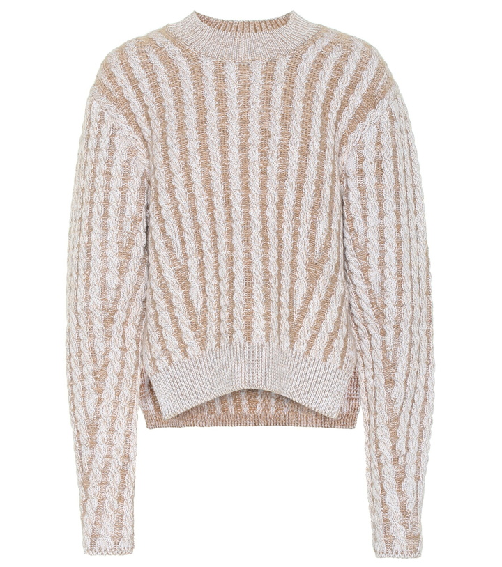 Photo: Chloe - Cable knit wool and mohair-blend sweater