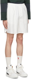 AMI Alexandre Mattiussi SSENSE Exclusive White Shorts