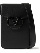 Valentino Garavani - Logo-Embellished Leather Phone Pouch