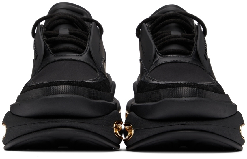 BALMAIN ブラック モノグラム B-Bold ローカットスニーカー Balmain Men's B-Bold Suede & Neoprene Low-Top Sneakers | Neiman Marcus