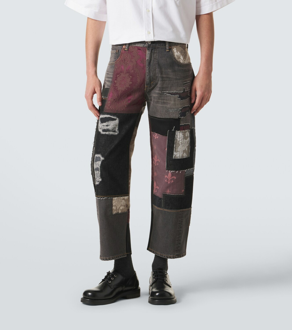 Junya Watanabe x Levi's® patchwork wide-leg jeans